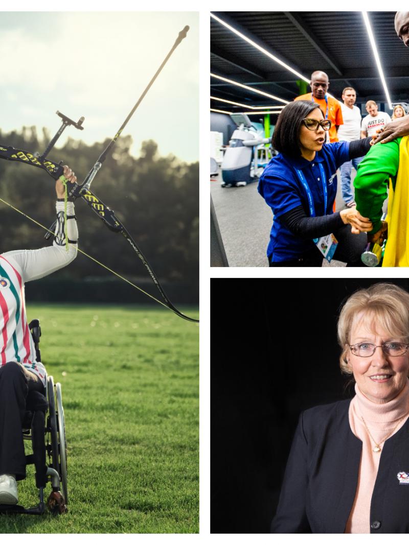 Picture collage of three women