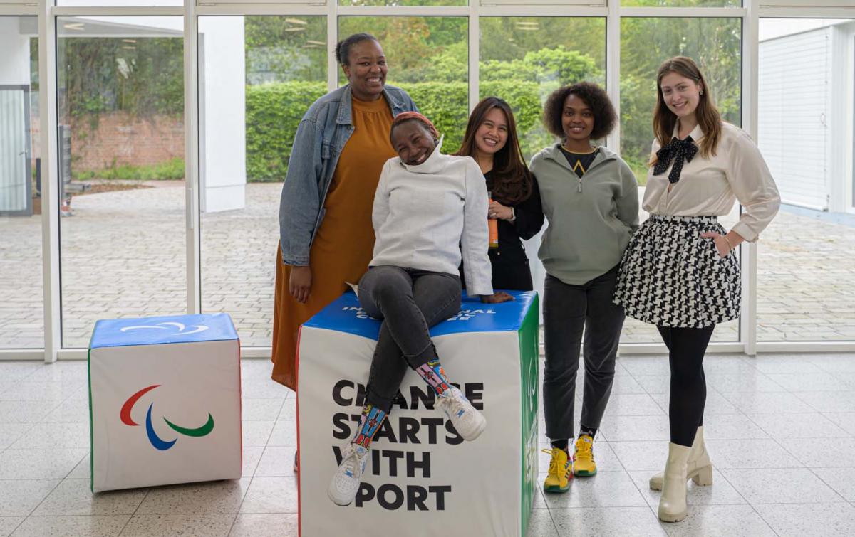 Five IPC staff members pose for a photo.