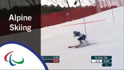 Menna FITZPATRICK | Women's Slalom Runs 1& 2 |Alpine Skiing |PyeongChang2018 Paralympic Winter Games