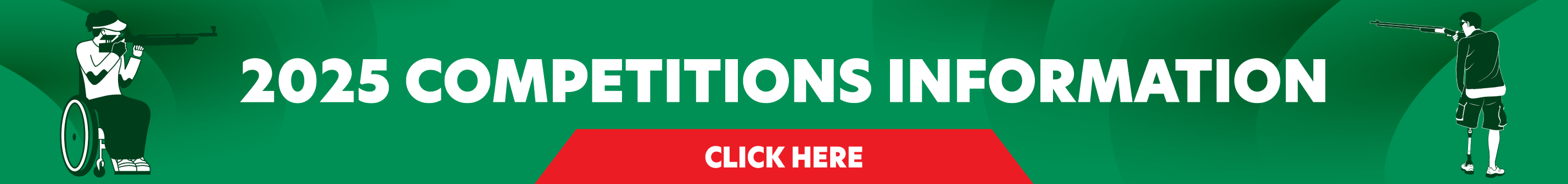 A banner with 2025 World Shooting Para Sport Competitions information